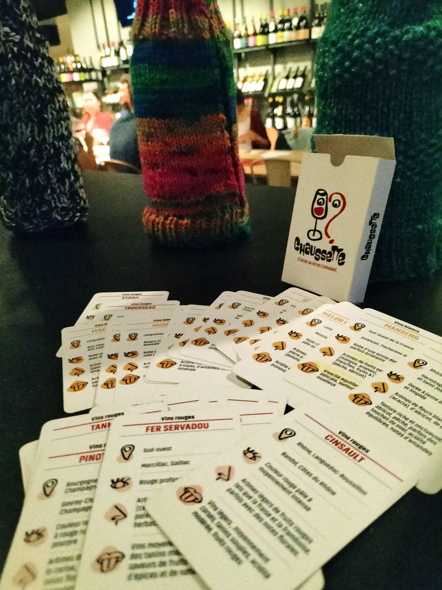 Le jeu de cartes Chaussette